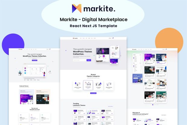 Markit - Digital Marketplace React Next JS