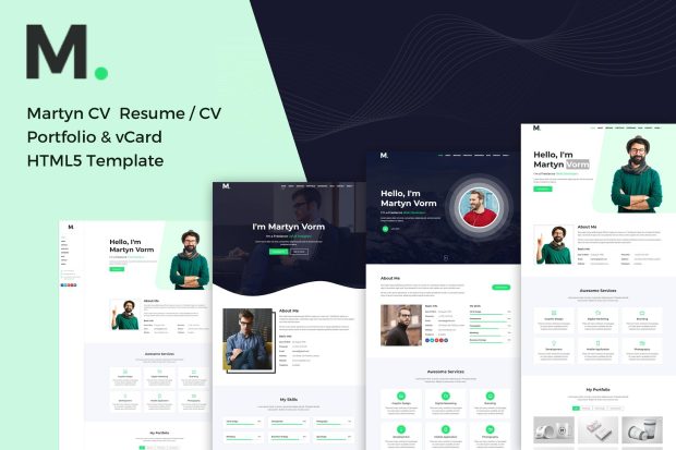 Martyn - CV/Resume/Portfolio/vCard HTML Template