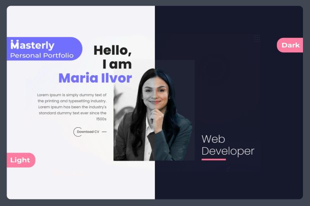 Masterly - Personal Portfolio HTML Template