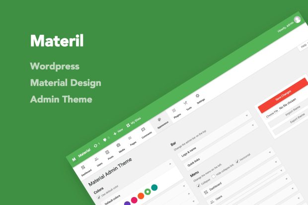 Materil - WordPress Material Design Admin Theme 3.2