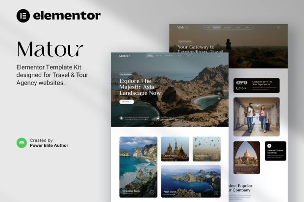 Matour – Tour & Travel Agency Elementor Template Kit