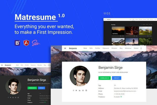 Matresume - Material Design Resume