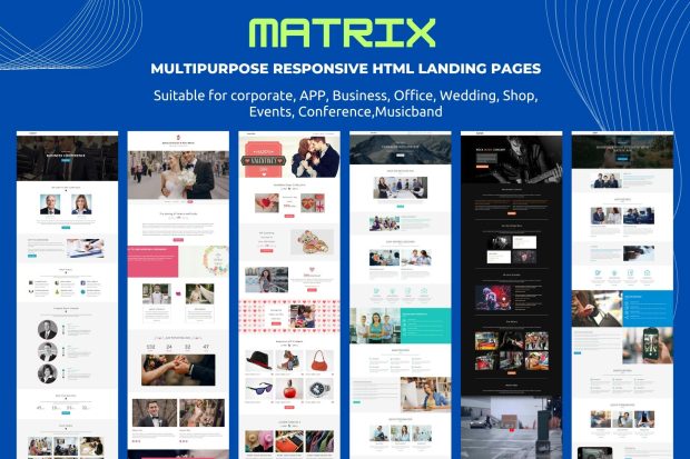 MATRIX - Multipurpose Responsive HTML Landing Page