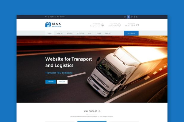 Max Logistics - Transport & Logistics HTML Templat