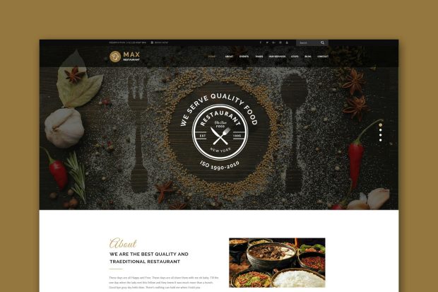 Max Restaurant - Responsive HTML Template