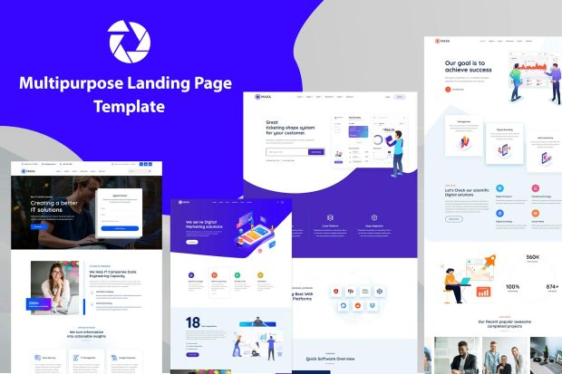 Maxa - Multipurpose Landing Page Template