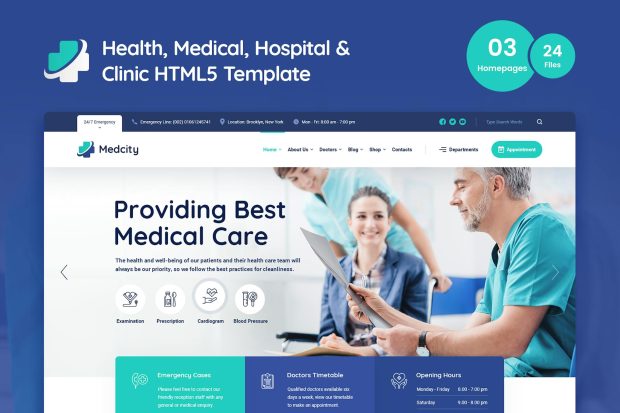 Medcity - Health & Medical HTML5 Template