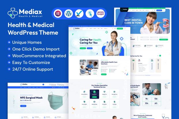 Mediax - Health & Medical WordPress Theme 1.0.0