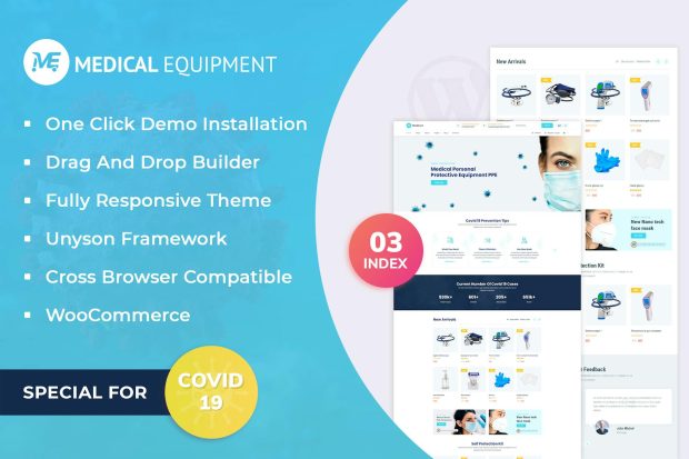 Medical Equipment - eCommerce WordPress Theme 1.0.6