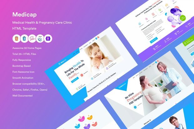 Medical Health & Pregnancy Care Clinic Template