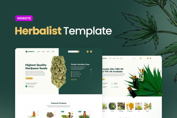 Medical Marijuana Store Website Template