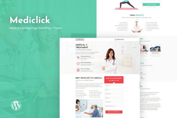 Mediclick - Medical Landing Page WordPress Theme 1.0.1