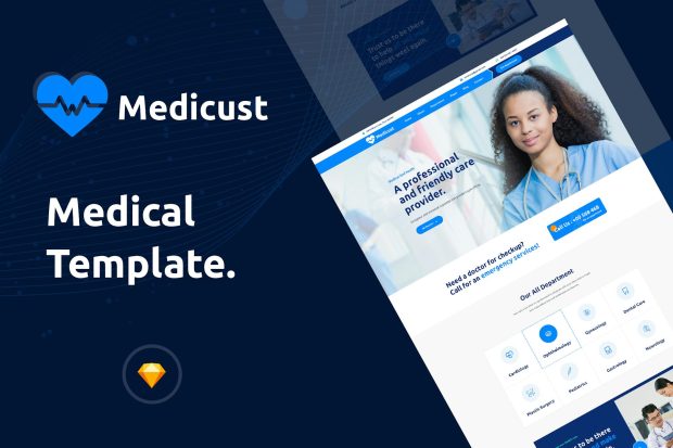 Medicust - Health and Medical Sketch Template