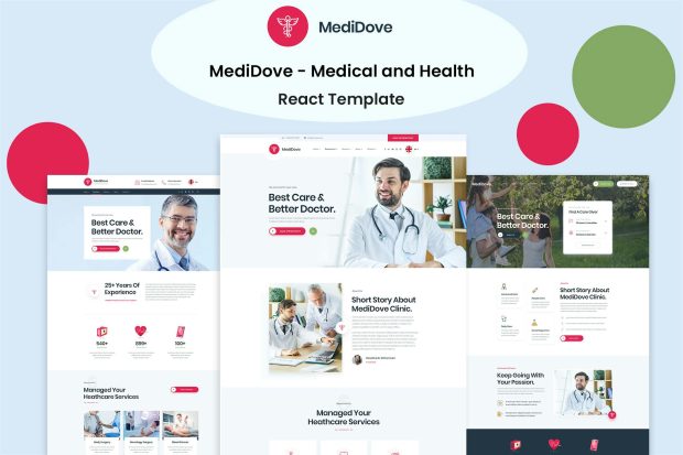 MediDove - Medical and Health React Template