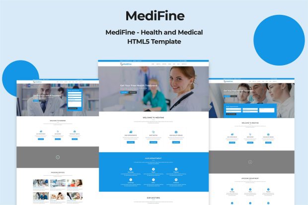 MediFine - Health and Medical HTML Template