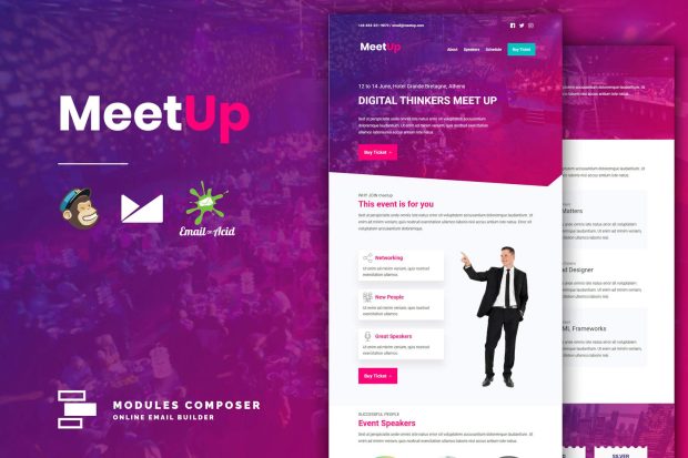 MeetUp - Event / Conference Responsive Email