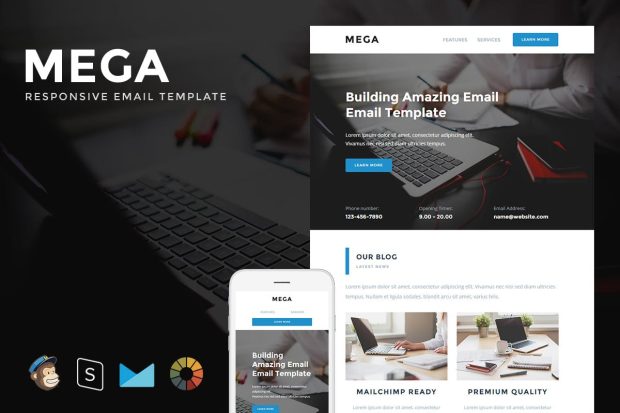 Mega - Responsive Email + StampReady Builder