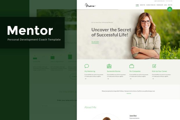 Mentor - Personal Development Coach HTML Template