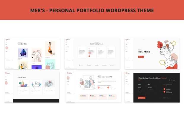 Mer's - Personal Portfolio WordPress Theme 1.0