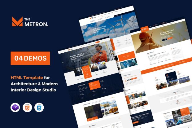 METRON - Industrial Business HTML Template