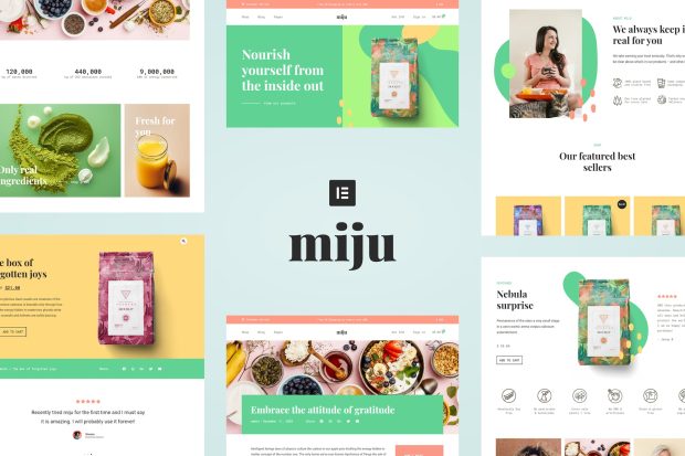 Miju - Conscious Product Elementor Template Kit