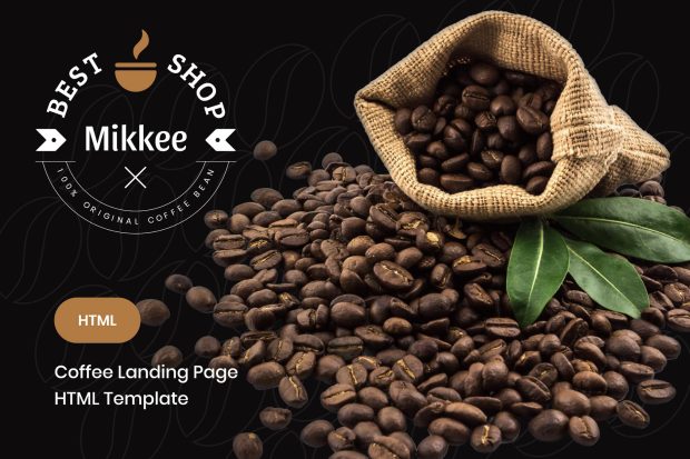 Mikkee - Coffee Landing Page HTML Template