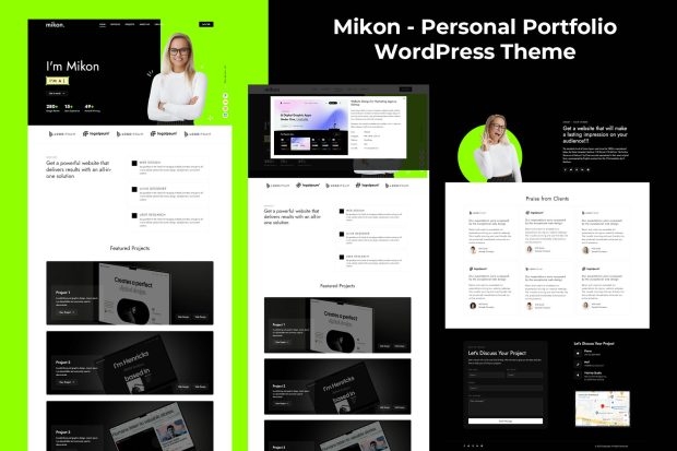 Mikon - Personal Portfolio WordPress Theme 1.0