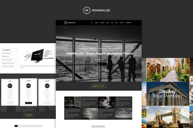 Minimalize | Minimal Multipurpose OnePage Template