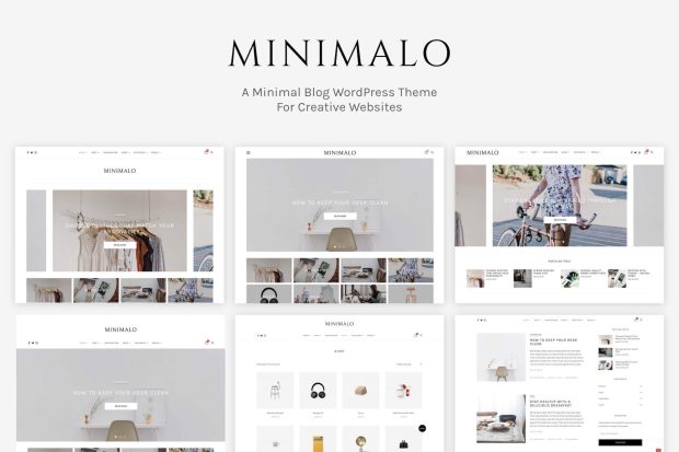 Minimalo - A Minimal Blog WordPress Theme 1.0.8