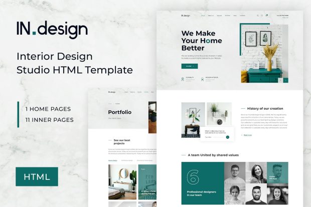 Mint - Interior Design HTML Template