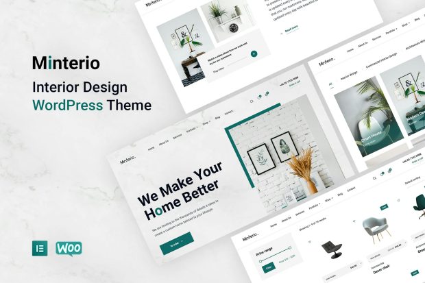 Minterio - Interior Design Elementor WordPress 1.2.5