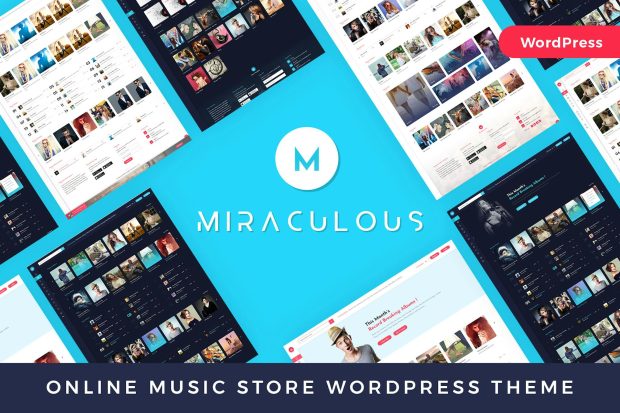 Miraculous - Online Music Store WordPress Theme 1.2.1