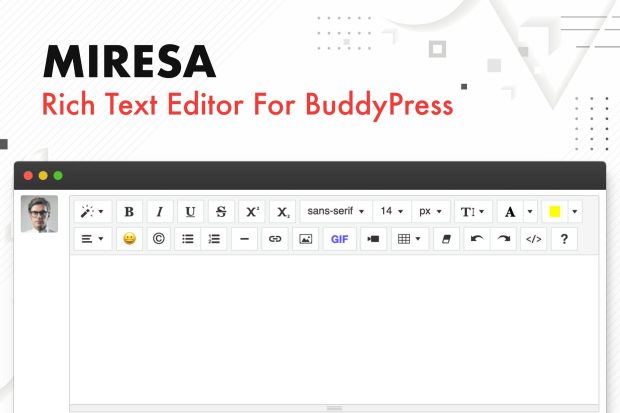 Miresa - WordPress Rich Text Editor For BuddyPress 1.0.6