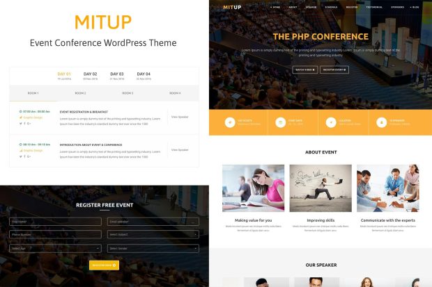 MitUp - Event & Conference WordPress Theme 1.2.9