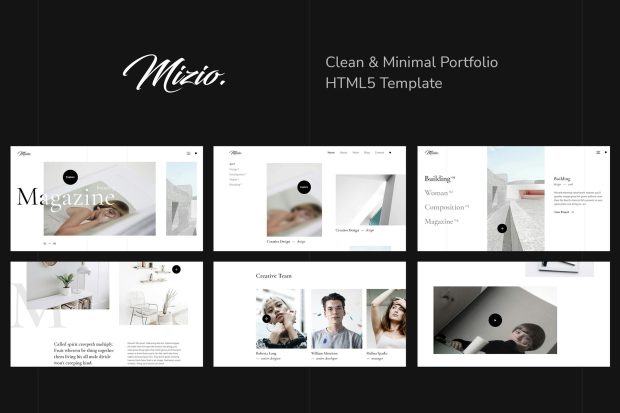 Mizio - Clean & Minimal Portfolio HTML5 Template