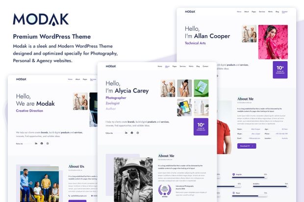 Modak - One Page WordPress Theme 1.0.6