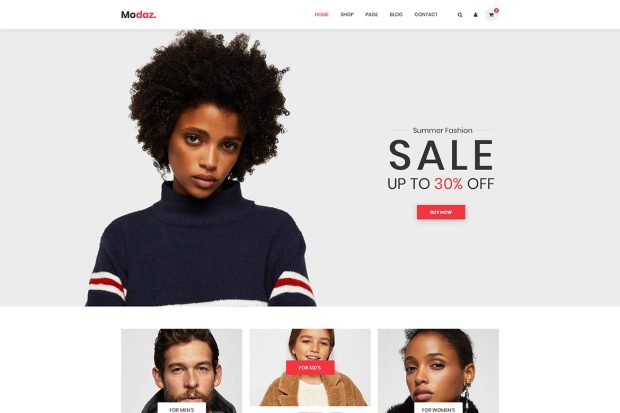 Modaz | Minimalist eCommerce HTML Template