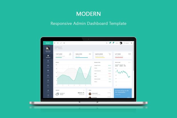 Modern - Responsive Admin Dashboard Template