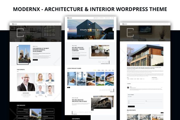 Modernx - Architecture & Interior WordPress Theme 1.0