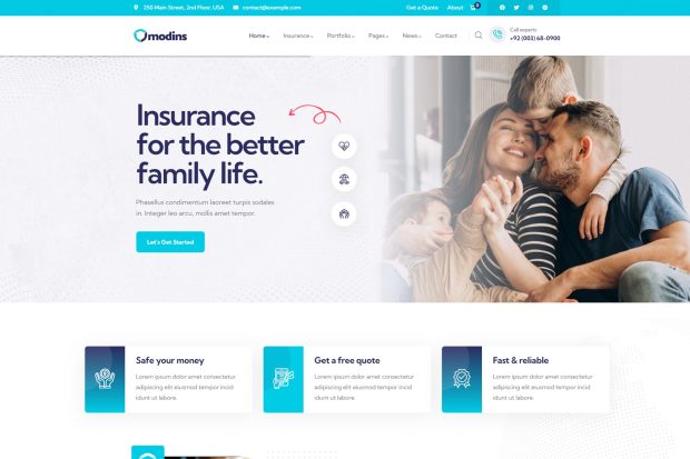 Modins - Insurance & Finance WordPress Theme 1.1.4