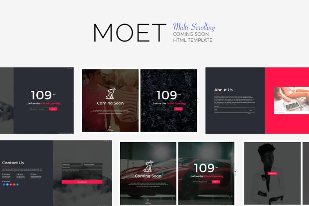 MOET - Multi-Scrolling Coming Soon Template