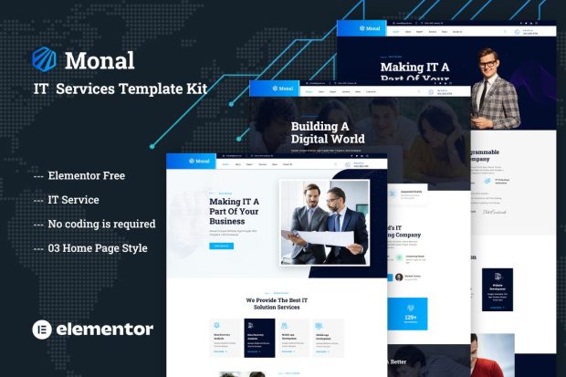 Monal - IT Service Elementor Template Kit