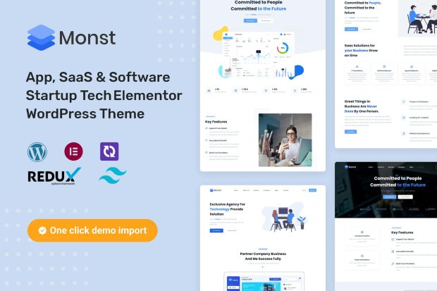 Monst - App, SaaS & Software Startup WP Theme 1.1