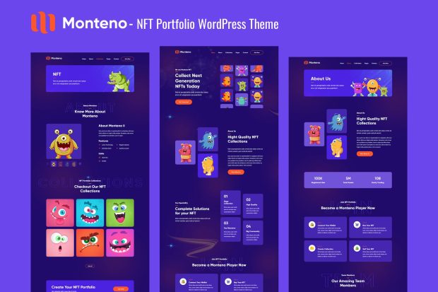 Monteno - NFT Portfolio WordPress Theme 1.0