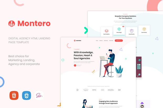 Montero | One Page Parallax HTML5 Template