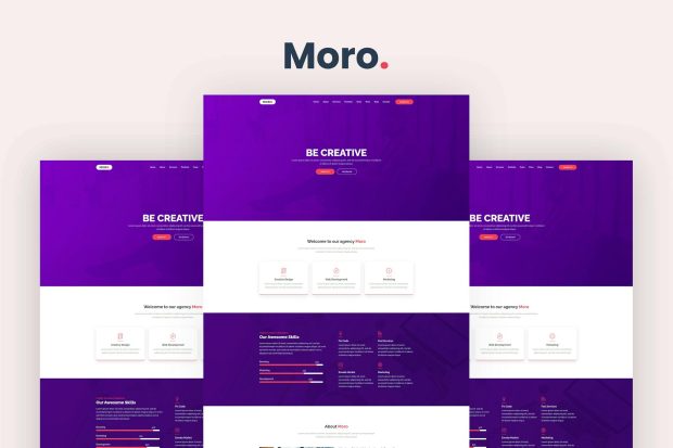 Moro - One Page Parallax