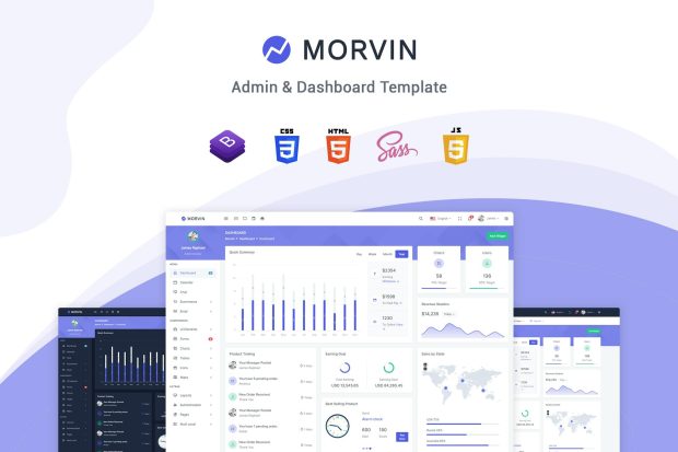 Morvin - Admin & Dashboard Template