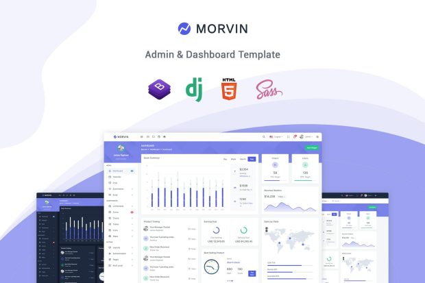 Morvin - Django Admin & Dashboard Template