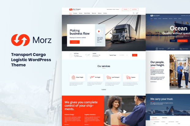 Morz - Transport Cargo Logistics WordPress Theme 14.1