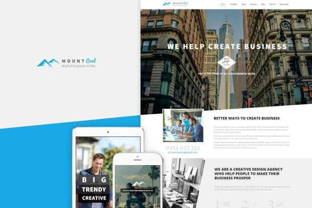 Mountcool - Creative OnePage Multipurpose Template